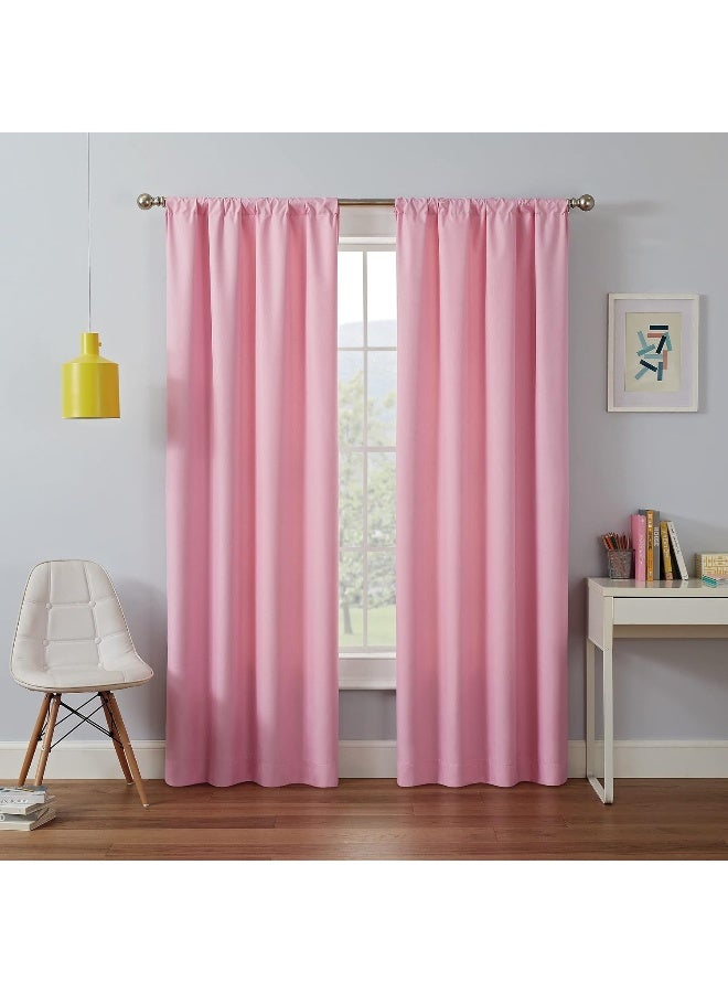 ECLIPSE Kendall Modern Blackout Thermal Rod Pocket Window Curtain for Bedroom or Living Room 1 Panel 42 X 63 Bouquet - Image 4