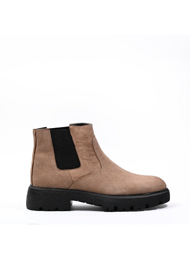 Crash Genuine Leather Half Boot - Sand - Image 2