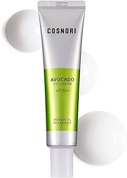 COSNORI Avocado Eye Cream Nourishing Eye and Face Cream with Organic Avocado and Rice Bran Extract Anti Wrinkle and Depuff Irritation Free Formula 101 oz - Image 1