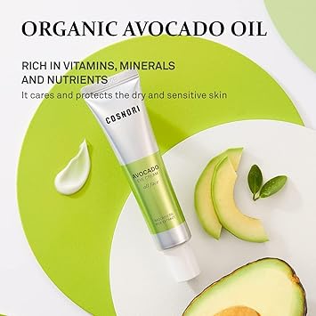 COSNORI Avocado Eye Cream Nourishing Eye and Face Cream with Organic Avocado and Rice Bran Extract Anti Wrinkle and Depuff Irritation Free Formula 101 oz - Image 4