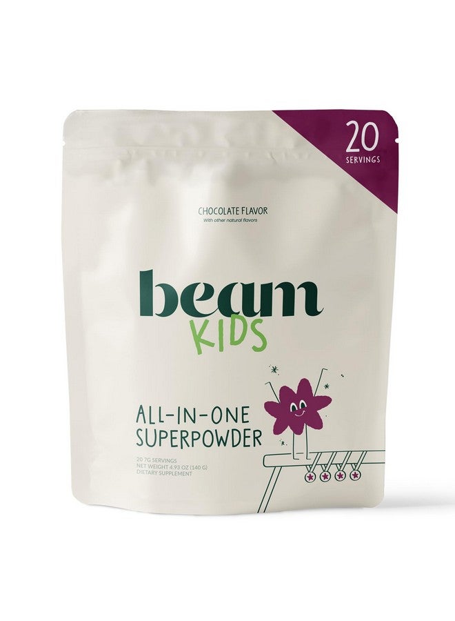 BEAM مسحوق سوبر فود للأطفال، مشروب غذائي، خضروات عضوية، بروبيوتيك، فيتامينات، دعم المناعة، صحة الأمعاء، مشروب سوبر فود، تغذية يومية للأطفال، بدون محليات صناعية - Image 1