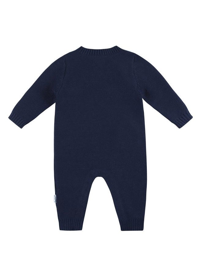 Gerber baby-boys Sweater Knit Romper Jumpsuit, Blue Dog, 18 Months - Image 2