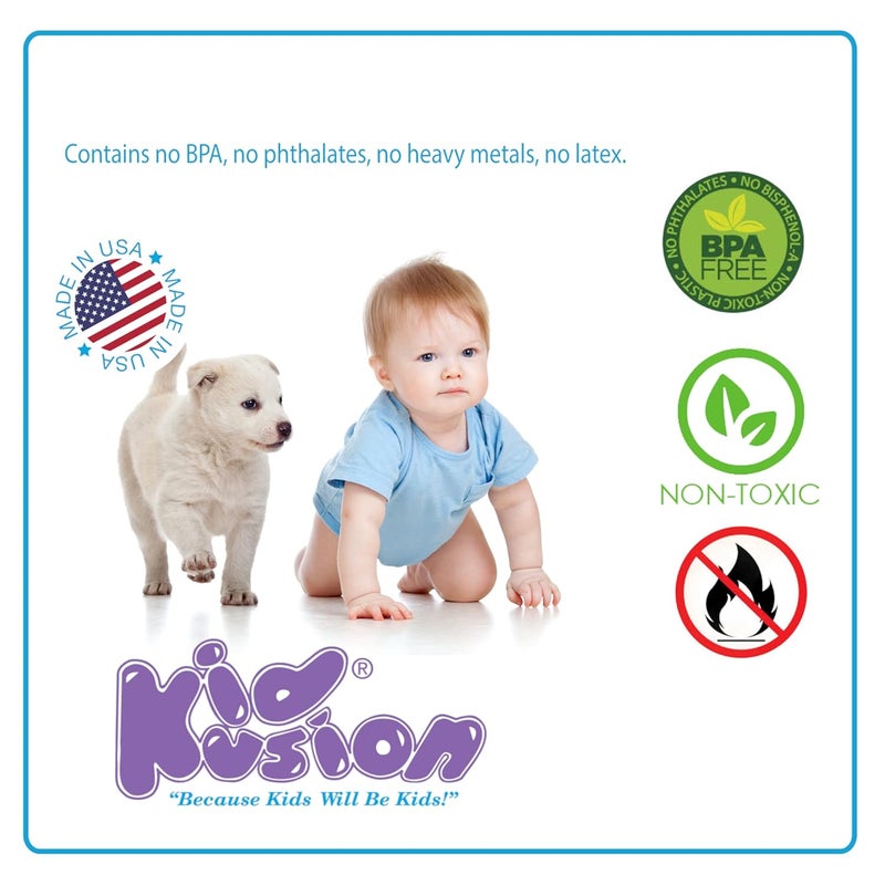 Kidkusion Jumbo Edge Cushion  Taupe  6ft  Made in The USA - Image 5