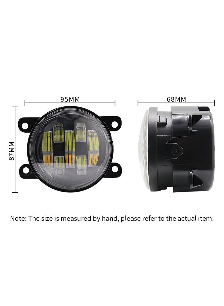 general Car parts lens daytime running light lens daytime running light front fog light yellow and white light suitable for Lada cars - Image 5