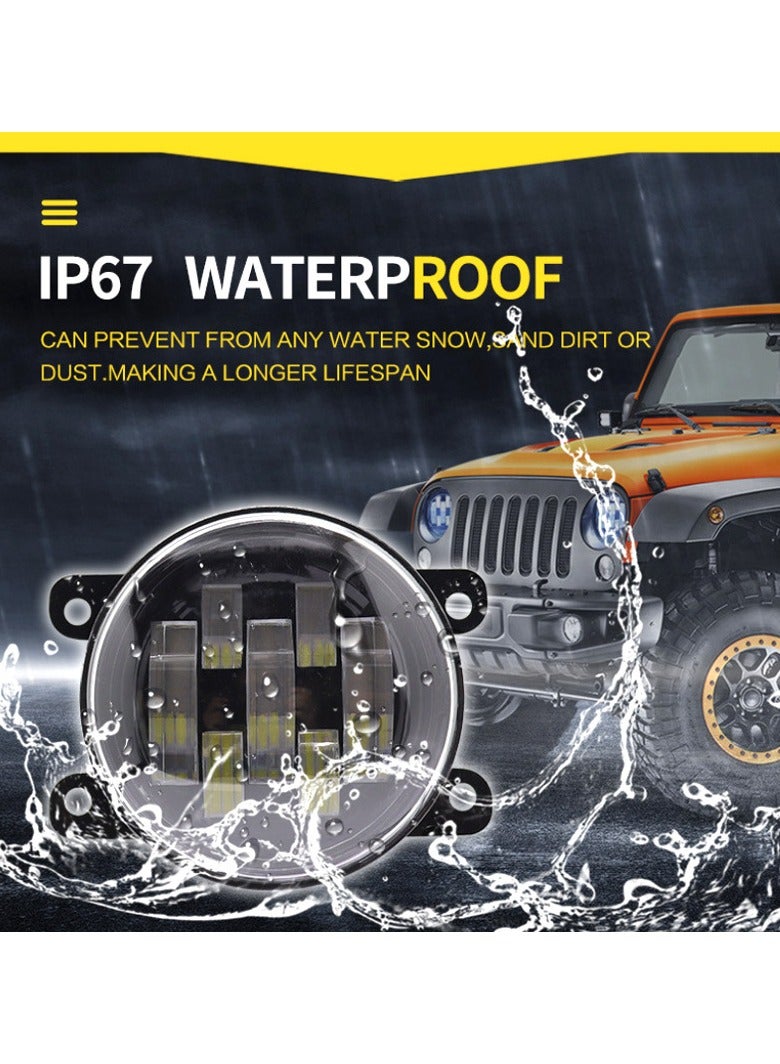 general Car parts lens daytime running light lens daytime running light front fog light yellow and white light suitable for Lada cars - Image 3