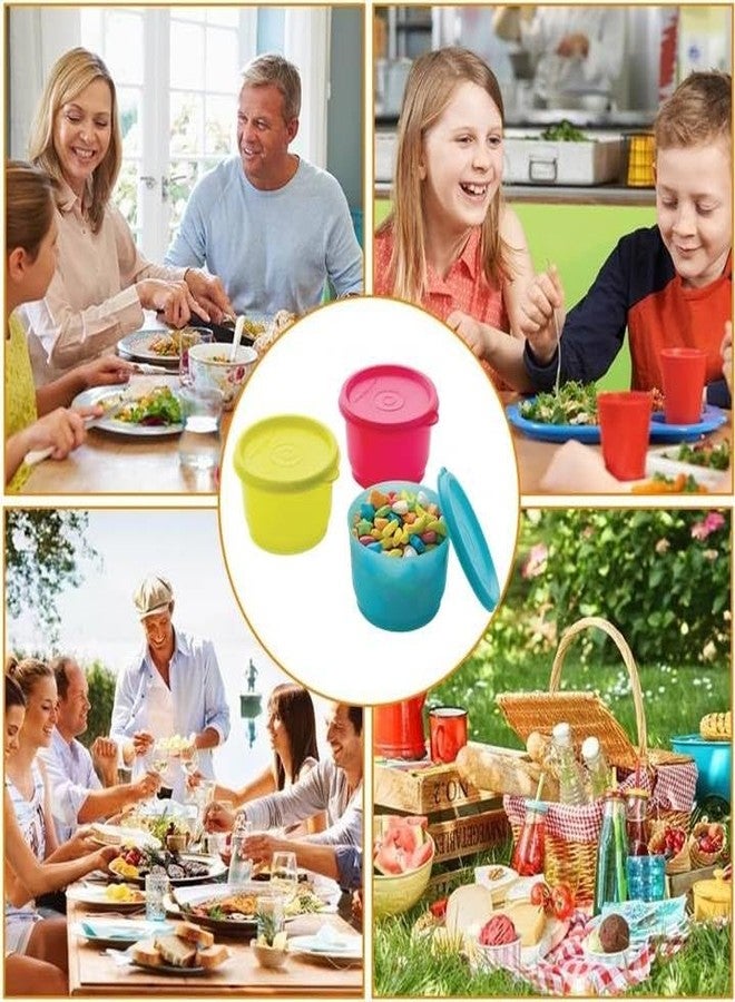 MOXWARE BPA Free Plastic Storage Containers | Airtight & Leakproof | Small Plastic Container Set | Fridge Storage Containers | KItchen, Travelling & Picnics Use (100ml | Set of 9 | Multicolor) - Image 3