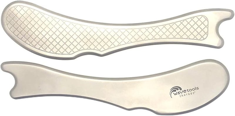 Wavetools Therapy Professional Medical Grade Arete Muscle Scraper and Massage Tool 8 Unique arcs Double Beveled Edges for gua sha fascial Release Muscle Aches tendonitis and Scar Tissue - Image 3