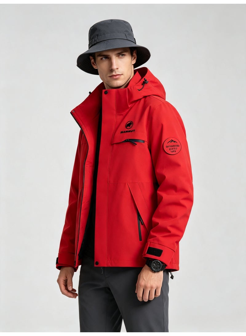 Mammut Men's and women's outdoor jacket windproof waterproof hooded mountaineering jacket - Image 1