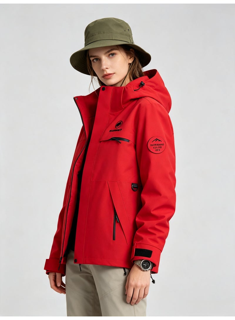 Mammut Men's and women's outdoor jacket windproof waterproof hooded mountaineering jacket - Image 3