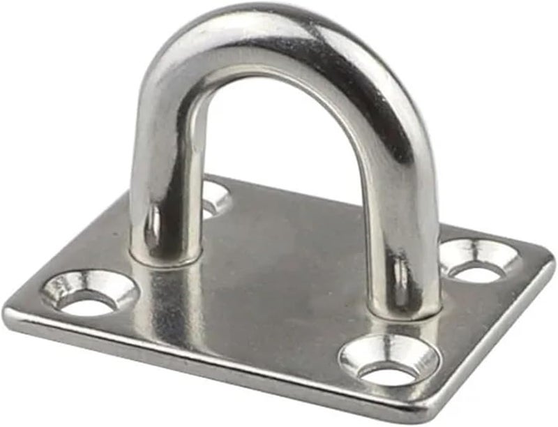 خطافات على شكل حرف U ثقيلة الوزن مقاس 8 مم من الفولاذ المقاوم للصدأ للتثبيت بالسقف لكرسي الأرجوحة والنباتات المعلقة - Image 4