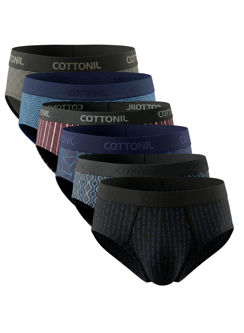 Cottonil Pack of 6 Bikini Design Underwear for Men - Image 1