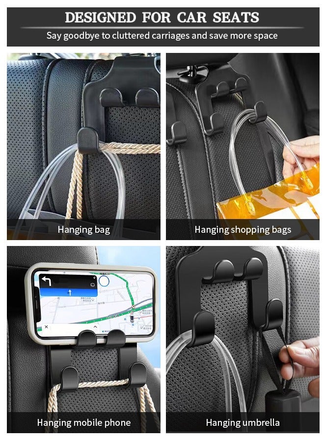 Generic Car Hooks Purse Hooks for Car Phone Mount for Backseats for Clothes Bag ABS Stuff Hangers Hooks Car Jacket Hanger Seat Coat Rack Clothes Shirts Hanger Coat  - Image 5