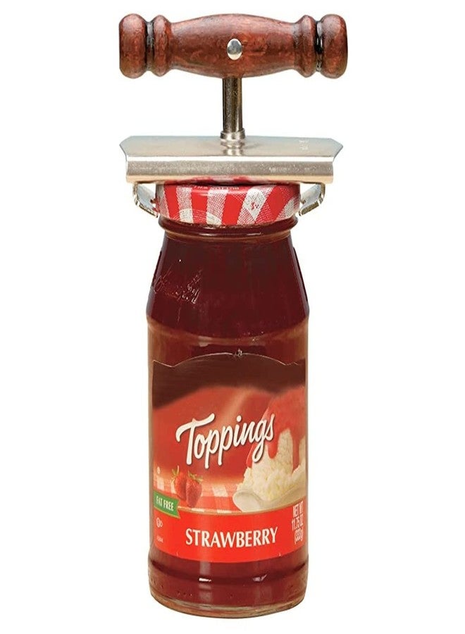 Twister Bandwagon Twister Jar Opener, Steel with Wood Handle for Easy Hand Mobility - Image 1
