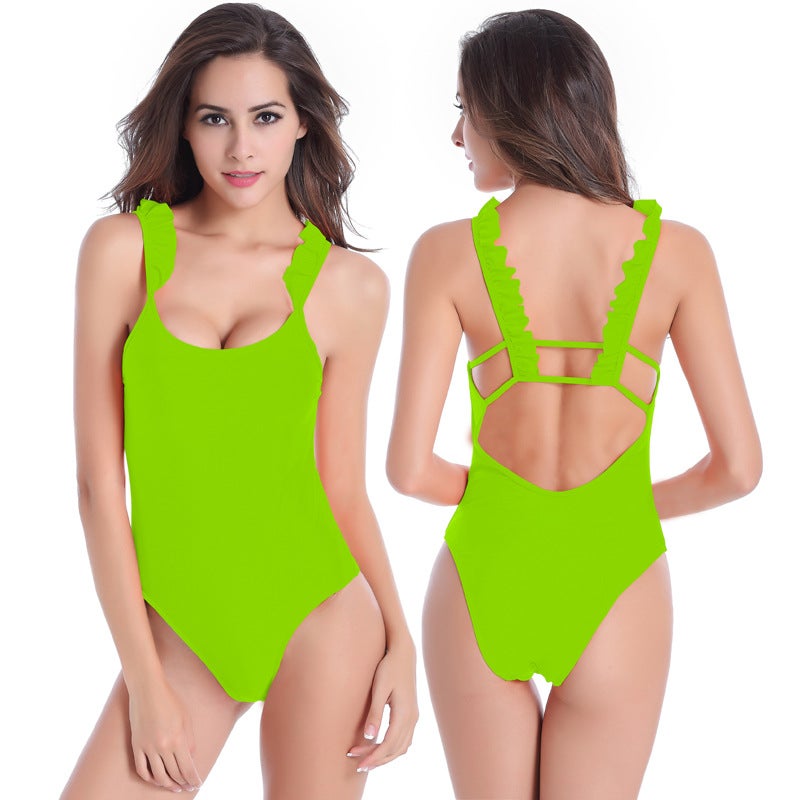 Beautiful Back and High Hip One-Piece Women''s Swimsuit, New Popular and New One-Piece Swimsuit Factory Ready for Drop Shipping - Image 1