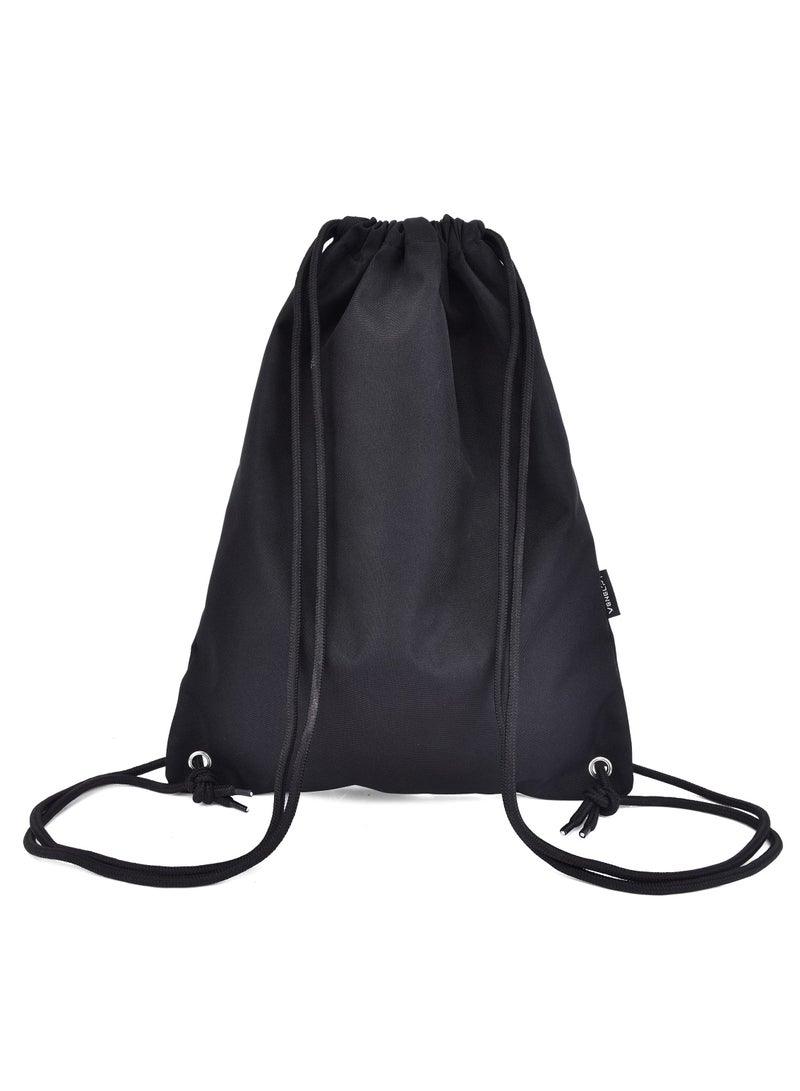 Y&D Drawstring Backpack Water Resistant Bags for Men Women Black Sackpack Gym Shopping Sport Yoga School PE Bag Waterproof Rucksack Beach Holidays - Image 2