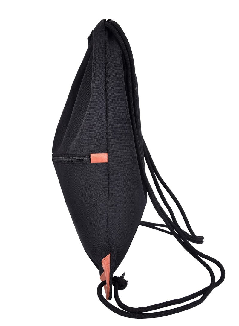 Y&D Drawstring Backpack Water Resistant Bags for Men Women Black Sackpack Gym Shopping Sport Yoga School PE Bag Waterproof Rucksack Beach Holidays - Image 3