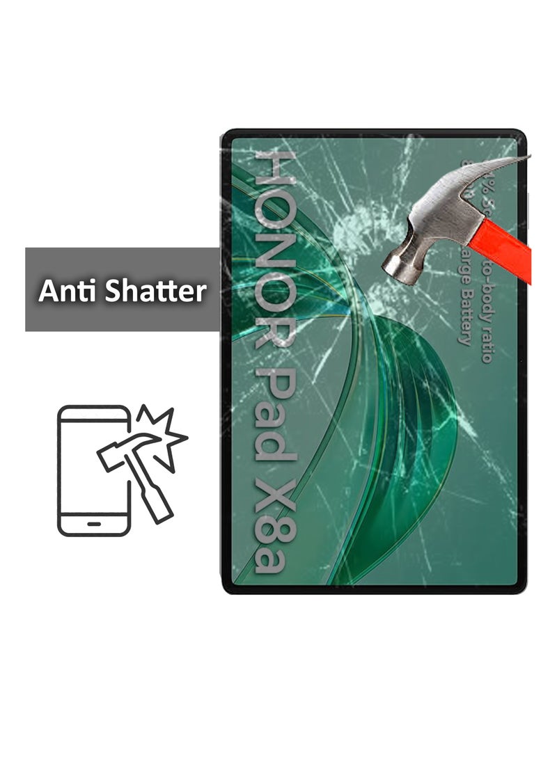 Honor Pad X8a 2024 11 Inch 9H Hardness HD Tempered Glass Screen Protector 99% Transparency- Clear - Image 3