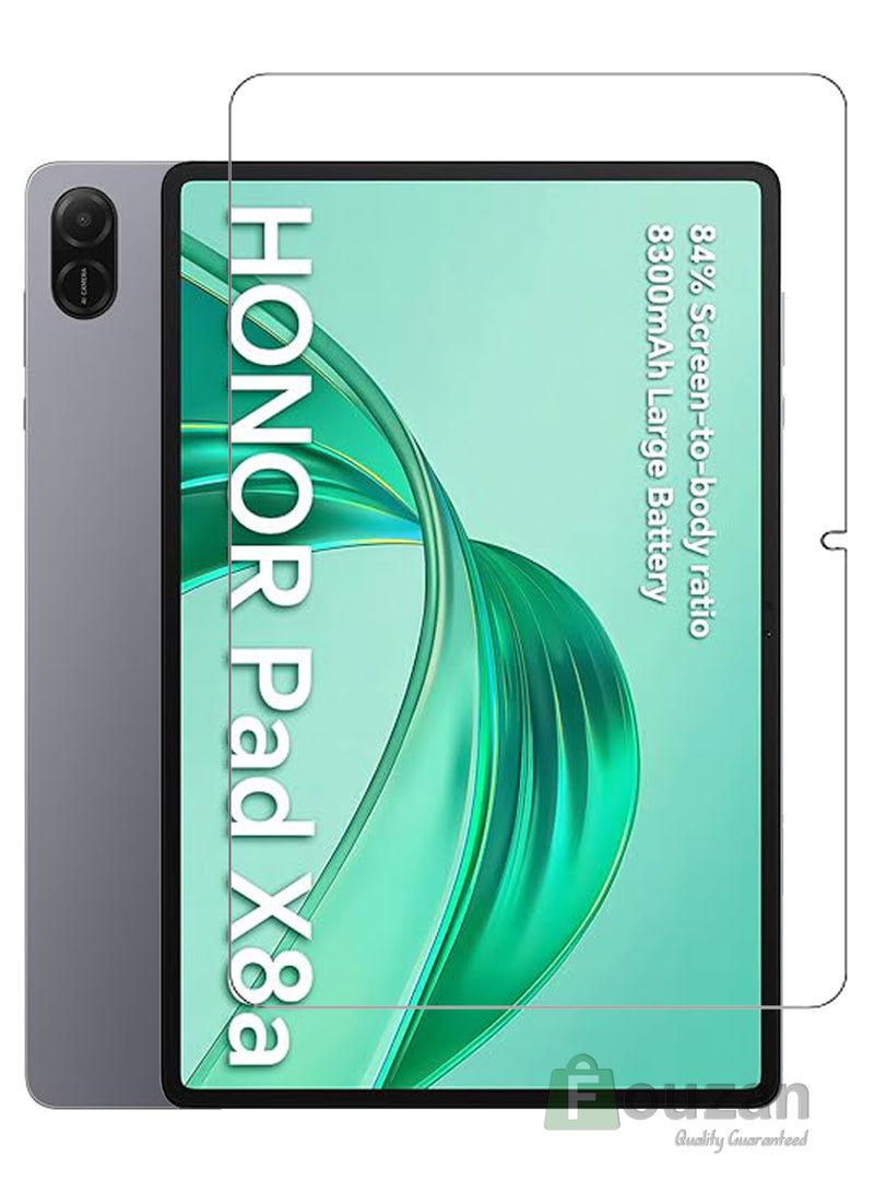 Honor Pad X8a 2024 11 Inch 9H Hardness HD Tempered Glass Screen Protector 99% Transparency- Clear - Image 1