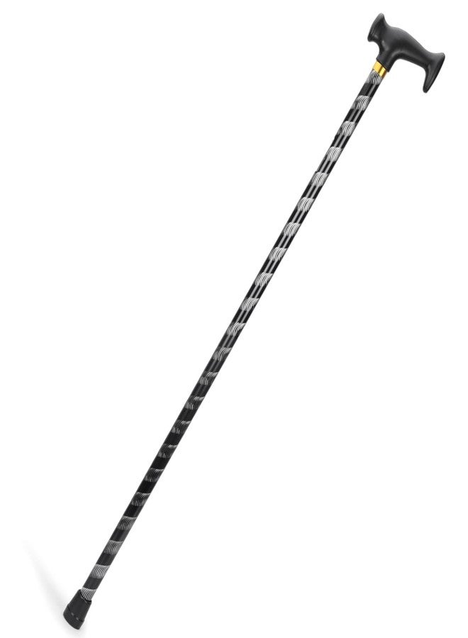 iwalk; Changing Lives iWalk Walking Stick for Old People, Adult Men, Women & Physically Challenged | Non Adjustable | Fix Height 36 Inch | Made of Strong Metals (AluminiumBlack36) - Image 1