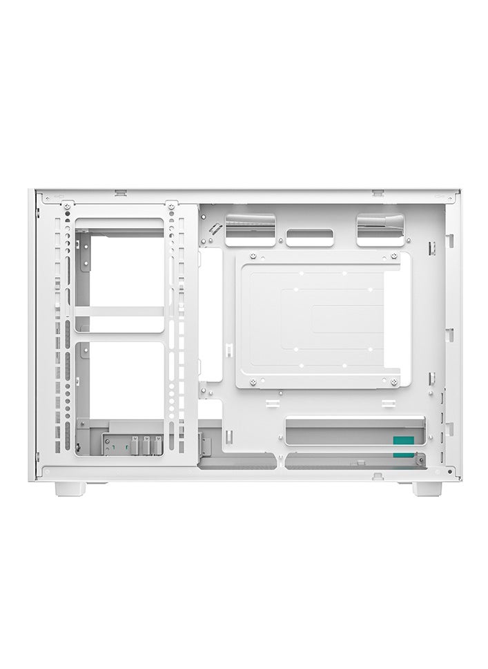 DEEPCOOL - CH260 Compact Micro-ATX Case, Tempered Glass, High Airflow, Supports Mini-ITX & Micro-ATX, CPU Cooler Up to 174mm, GPU Up to 388mm, Front USB 3.0 & USB-C, Multiple Fan & Radiator Support, White | R-CH260-WHNGM0-G-1 - Image 1