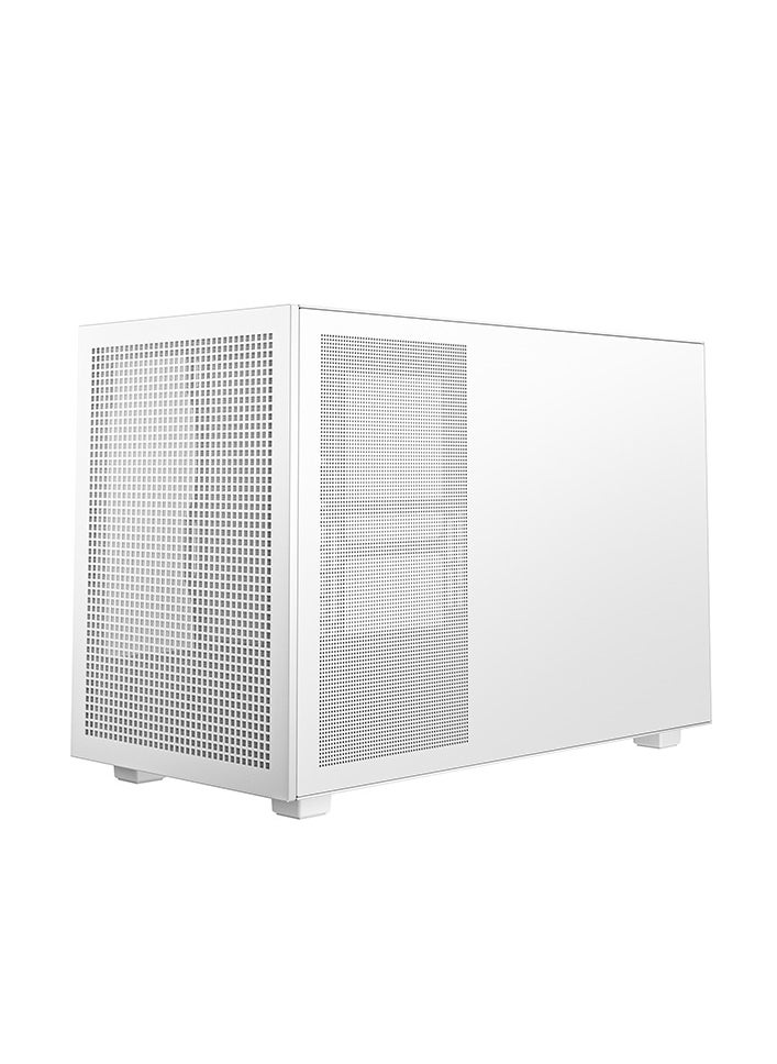 DEEPCOOL - CH260 Compact Micro-ATX Case, Tempered Glass, High Airflow, Supports Mini-ITX & Micro-ATX, CPU Cooler Up to 174mm, GPU Up to 388mm, Front USB 3.0 & USB-C, Multiple Fan & Radiator Support, White | R-CH260-WHNGM0-G-1 - Image 1