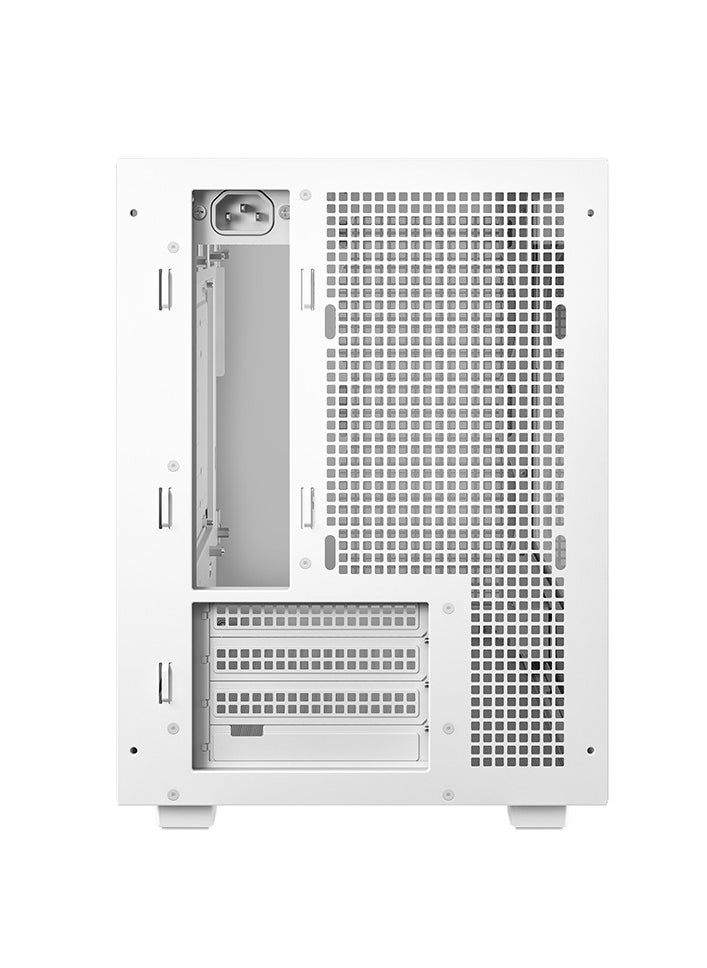 DEEPCOOL - CH260 Compact Micro-ATX Case, Tempered Glass, High Airflow, Supports Mini-ITX & Micro-ATX, CPU Cooler Up to 174mm, GPU Up to 388mm, Front USB 3.0 & USB-C, Multiple Fan & Radiator Support, White | R-CH260-WHNGM0-G-1 - Image 1
