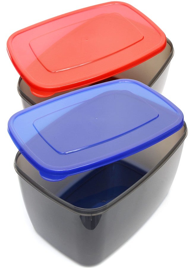 Youngever 2 Pack Large Food Storage Container Boxes - Reusable Plastic Meal Prep Containers - Image 1