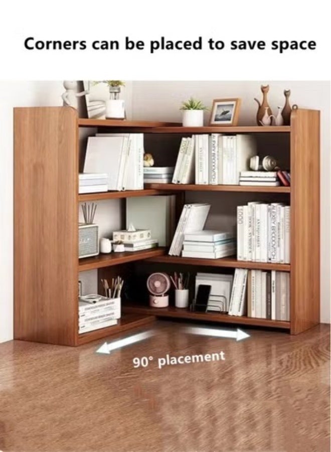 كوتيس خزانة كتب مكتبية قابلة للسحب من 5 طبقات بني 120x17x80 سم - Image 3