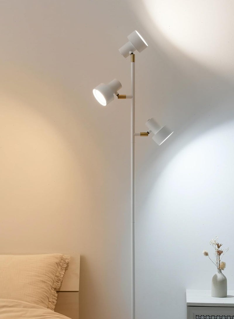 21W LED Floor Lamp, Modern Dimmable Standing Lamp with Remote & Touch Control,3 Color Temperatures, 3 Rotatable LED Light Floor Lamps for Living Room, Bedroom, Office - Image 1