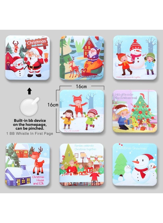 Baby Can't Tear Bath Book Children's Enlightenment Early Education Cognitive Bath Toy Book EVA Baby Cloth Book-Color:Oversized-Christmas  - Image 1
