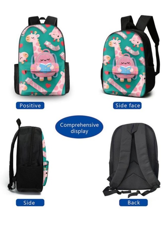 Bright Li Fire Unlock the fashion style of children's fun! Three-piece bag set, cartoon elements make children and teenagers super stylish (students, children, friends outings, mountain climbing, schooling, etc. are available) - 11 - Image 3