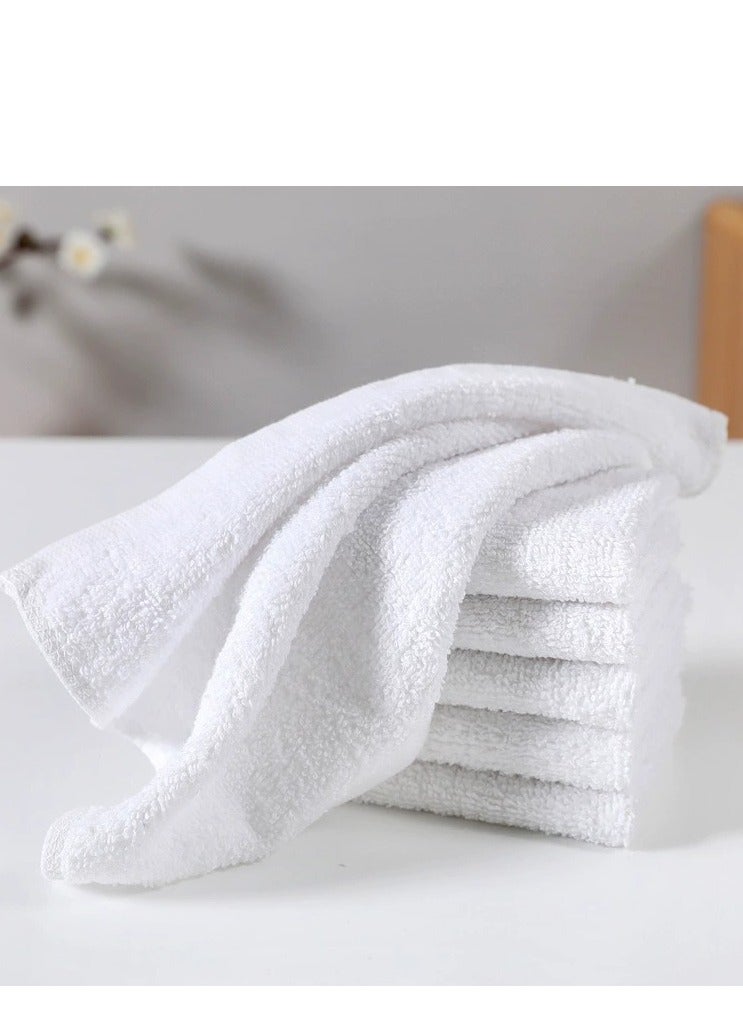 Face Towels With 320 GSM (6Pcs, 30X30cm) Soft Cotton Quick Drying Highly Absorbent Durable Washcloths For Hotels, Bath Towels for Bathroom (White, 30X30cm Face towel 6Pcs) - Image 2