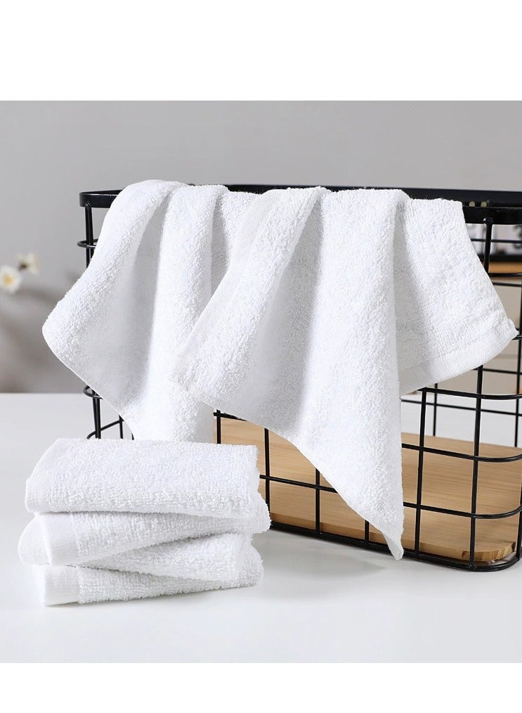 Face Towels With 320 GSM (6Pcs, 30X30cm) Soft Cotton Quick Drying Highly Absorbent Durable Washcloths For Hotels, Bath Towels for Bathroom (White, 30X30cm Face towel 6Pcs) - Image 3
