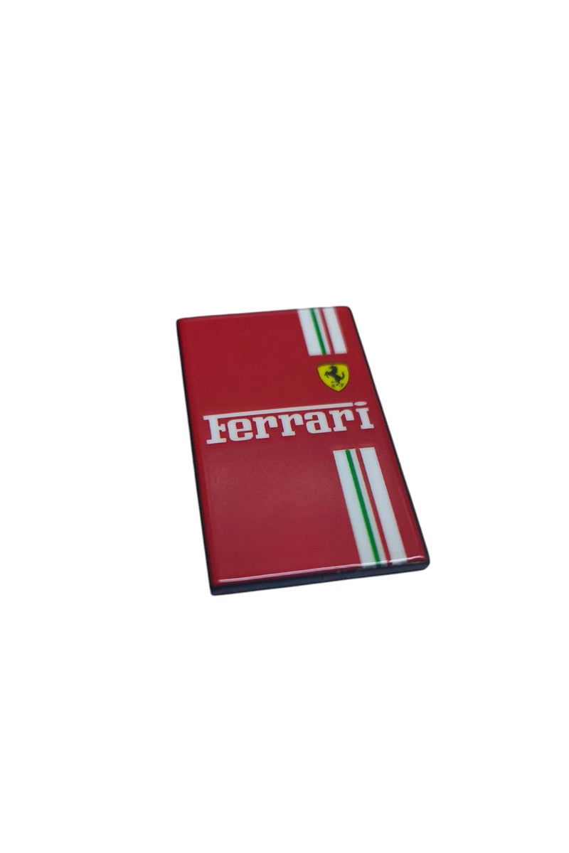 Ferrari Sticker for Mobile Back Ferrari Shape Metal Self Adhesive Sticker - Image 2