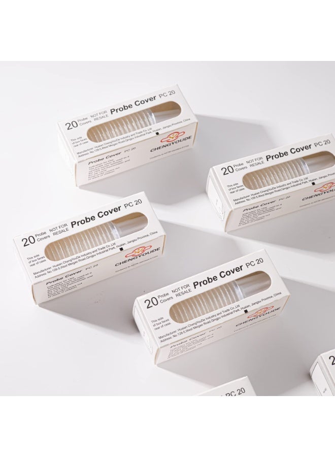 شابية أغطية مسبار مقياس حرارة الأذن 200X، وفلاتر العدسات، وأغطية إعادة التعبئة لجميع طرز مقياس حرارة براون، وأغطية رقمية للاستخدام مرة واحدة خالية من مادة BPA - Image 5