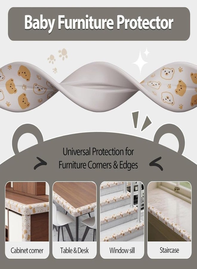 Kolorful Baby Proofing Cute Bear Printed Flat Edge Protector-2 M Safety Strip,Furniture,Dense Edge Guard for Kids Safety Soft Cushion Foam Bumper Strip,Table Childproof Protection Tape (Grey) - Image 5