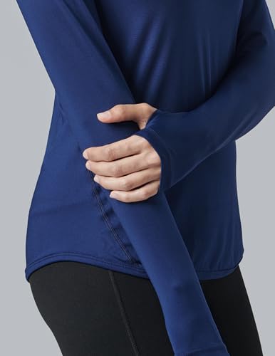 Liberty Pro 4-Pack: Womens Long Sleeve Athletic Tops with Thumb Holes – Dry Fit Active Crewneck Workout Tees (Set 8, X-Large) - Image 5