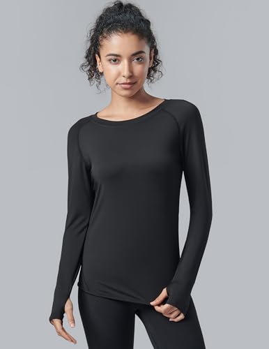 Liberty Pro 4-Pack: Womens Long Sleeve Athletic Tops with Thumb Holes – Dry Fit Active Crewneck Workout Tees (Set 8, X-Large) - Image 2