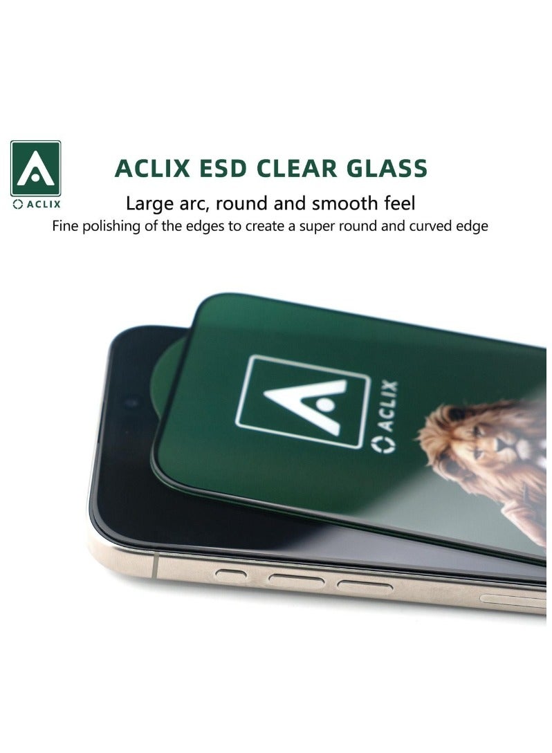 ACLIX Samsung Galaxy S24 Ultra Screen Protector 2Pack HD Clear Protective for S24 Ultra 6.8", 3D Curved Upgrade, Easy Installation - Image 3