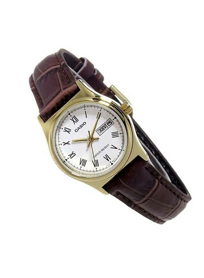 CASIO ساعة انالوج جلدية LTP-V006GL-7BUDF - Image 3