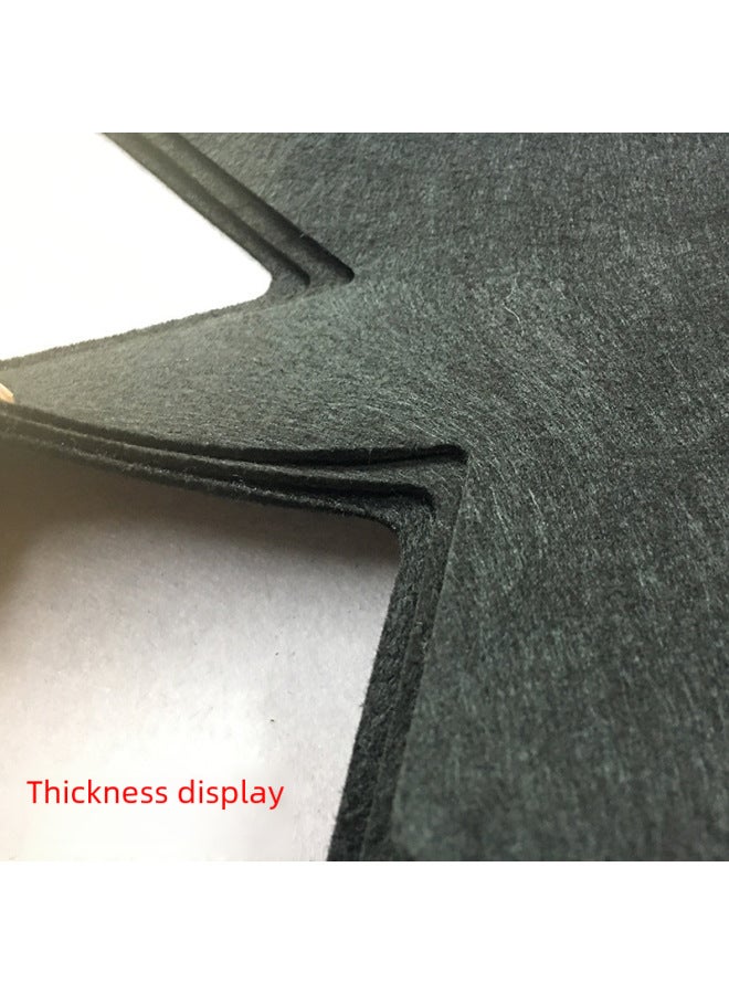 Felt Pot Pad Black Non-woven Pot Pad Non-stick Non-slip Heat Insulation Pad Protective Pad Six-claw Non-slip-Color:green Printing-Specifications:Diameter 35CM 3 Piece Bag  - Image 3