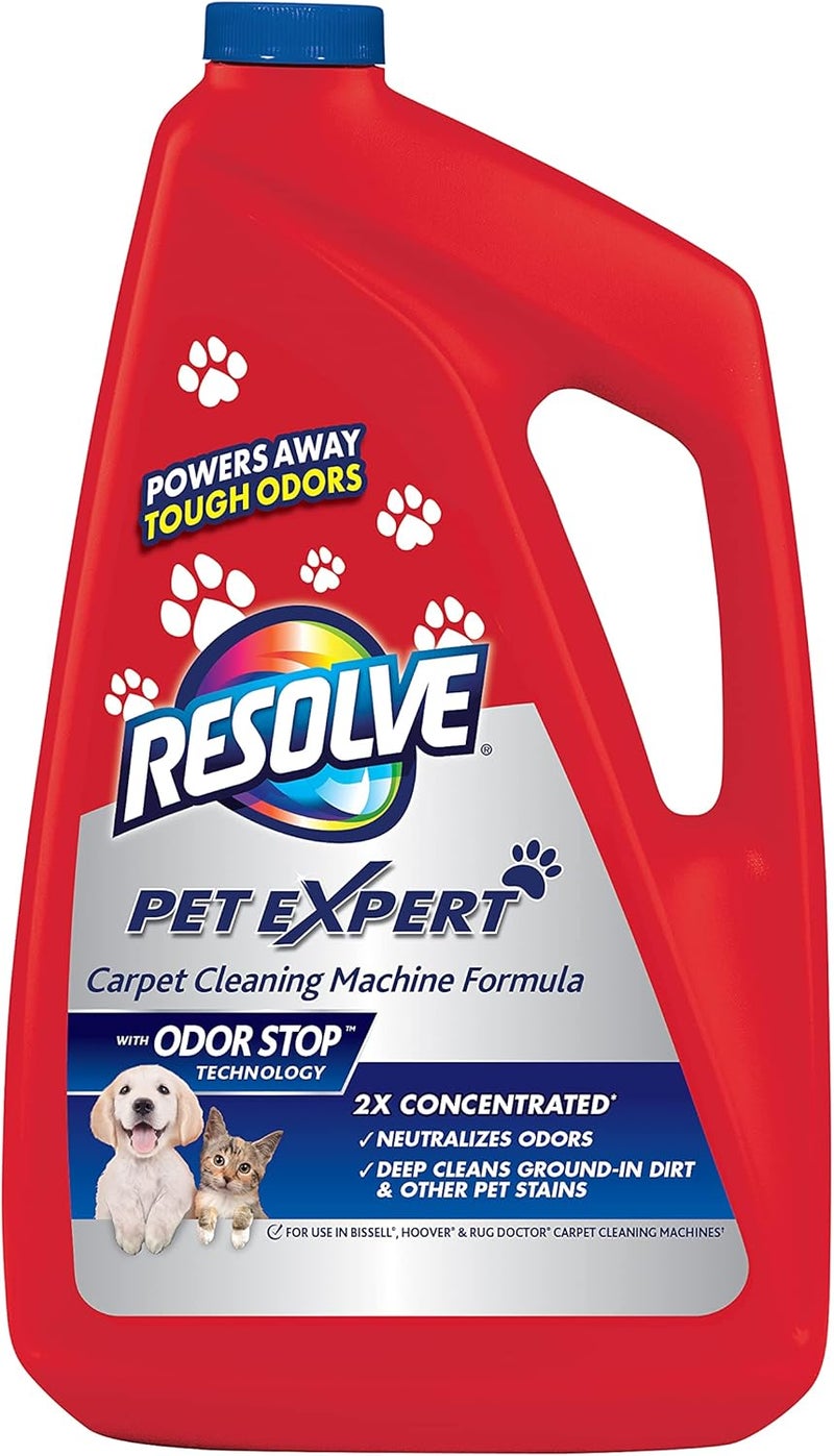 Resolve Carpet Cleaner for Steam Machines, Red, 48 Fl Oz - Image 1