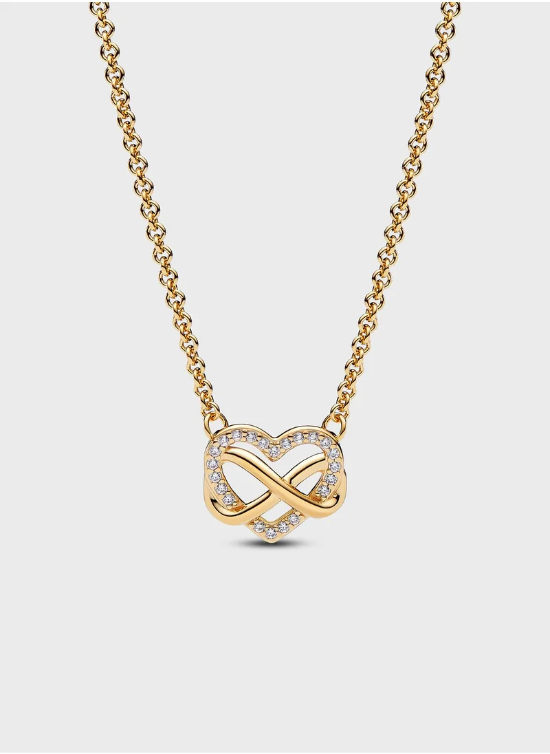 PANDORA Sparkling Infinity Heart Collier Necklace