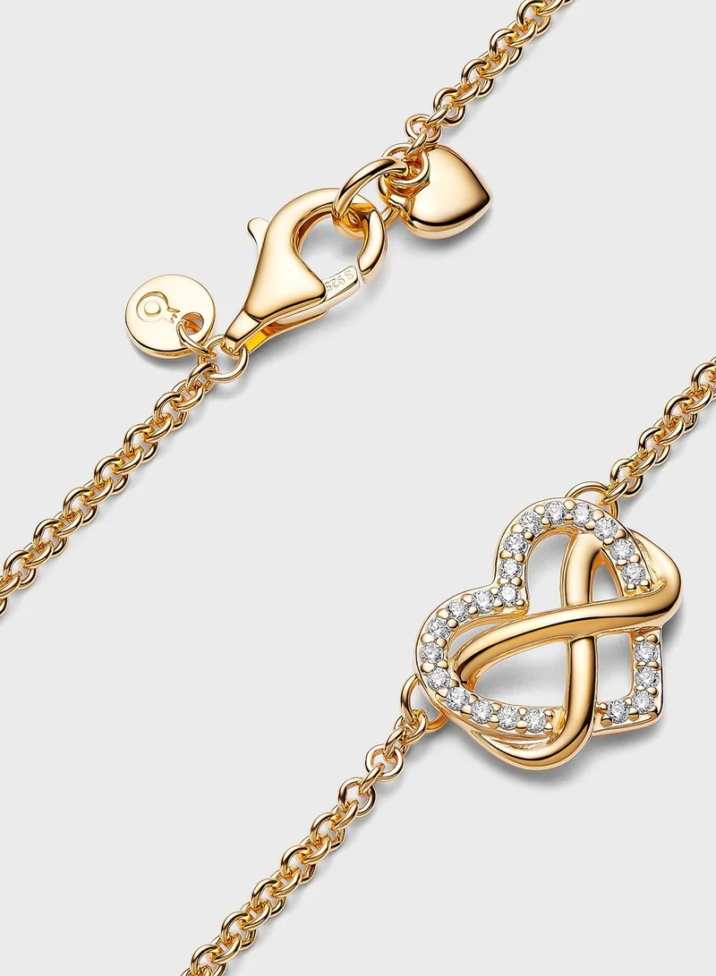 PANDORA Sparkling Infinity Heart Collier Necklace