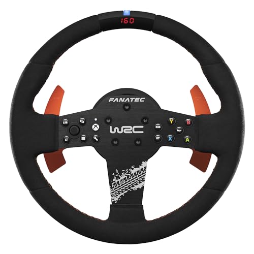 FANATEC CSL Elite Officially Licensed WRC Rally Sim Racing Steering Wheel Alcantara Grip RevStripe LED Display Removable Paddles PlugandPlay for PC Xbox Series XS Xbox One - Image 1