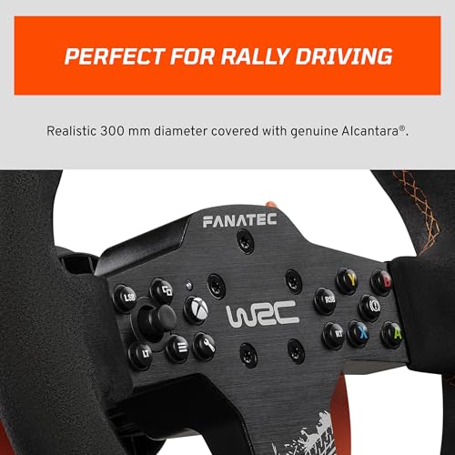 FANATEC CSL Elite Officially Licensed WRC Rally Sim Racing Steering Wheel Alcantara Grip RevStripe LED Display Removable Paddles PlugandPlay for PC Xbox Series XS Xbox One - Image 3