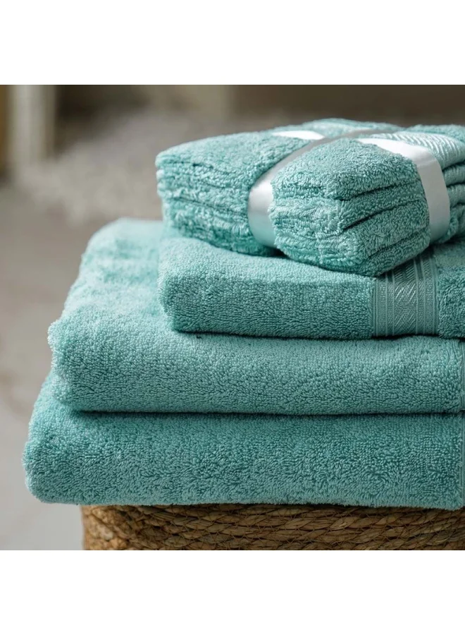 DANUBE HOME Ecotwist Face Towel 4-Piece Set 33x33 Cm Teal