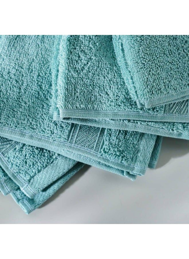 DANUBE HOME Ecotwist Face Towel 4-Piece Set 33x33 Cm Teal  - Image 3