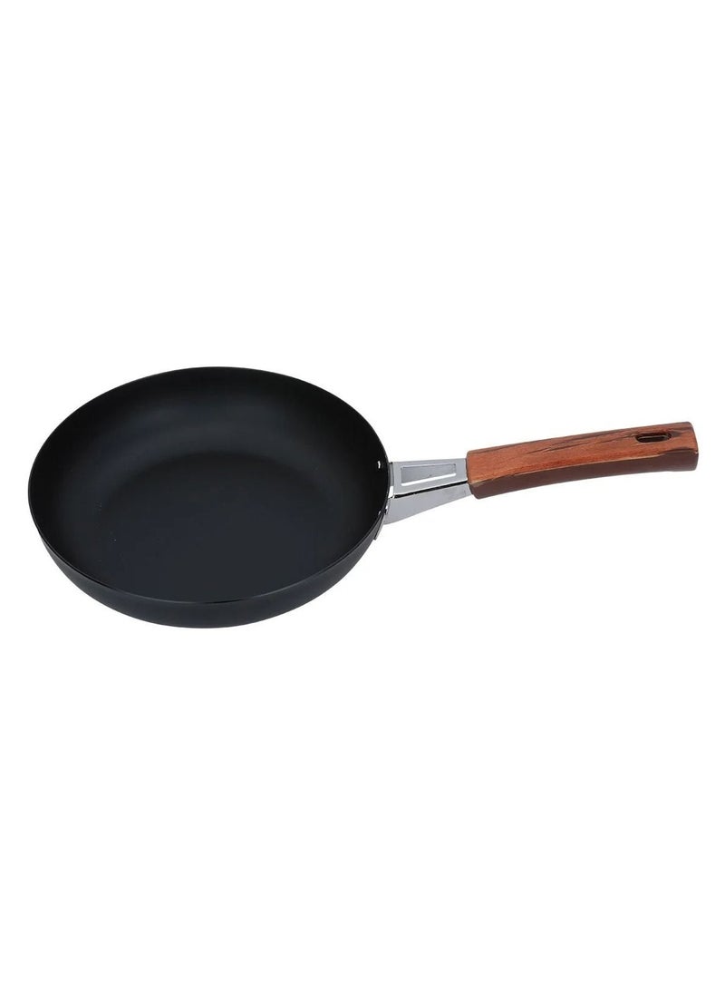 Al Saif Electric - Japanese Black Pan With Brown Handle 24 Cm - Image 1