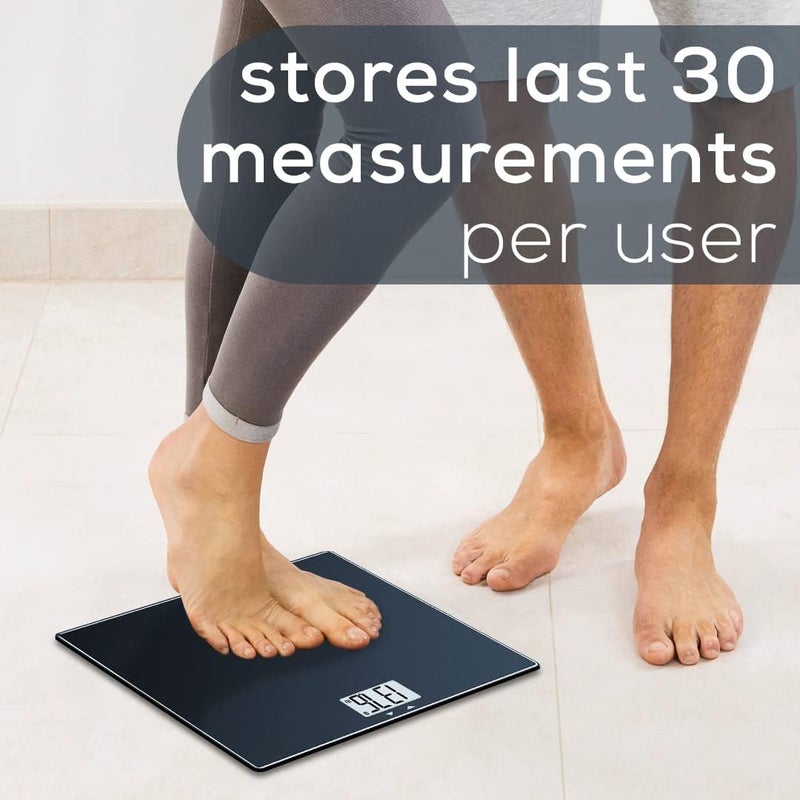 Beurer GS435B Glass Bluetooth Scale for Body Weight with BMI Composition Measurement Smart Digital Bathroom Scales Connects with Health App Analyzer Weigh in Kg and Lbs Black - Image 5